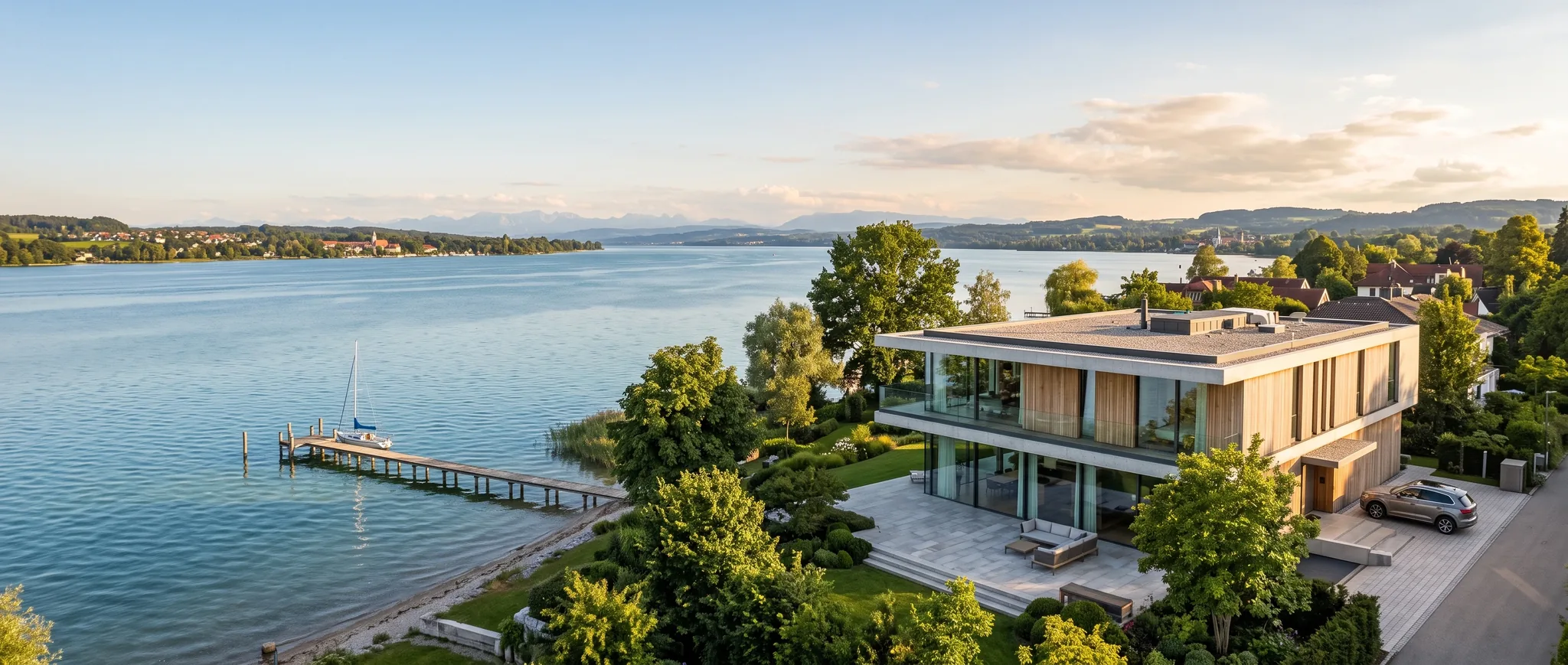 Wohngebäude als Beispielobjekt für einen Immobilienverkauf
